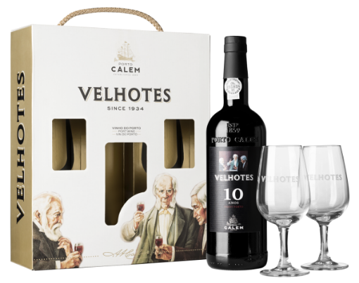 Image de COFFRET PORTO CALEM VELHOTES 10 YEARS TAWNY + 2 VERRES