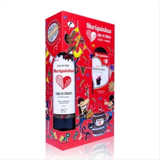 Image de MARIQUINHAS COF GINJA 50cl + 12 COPOS CHOCOLATE