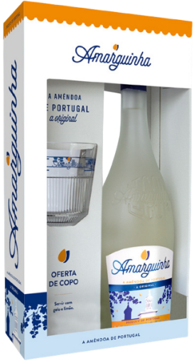 Image de COFFRET AMARGUINHA LICOR + COPO 70cl