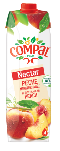 Image de COMPAL NECTAR PESSEGO 1L TET