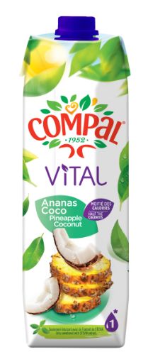 Image de COMPAL VITAL ANANAS/COCO 1L TET