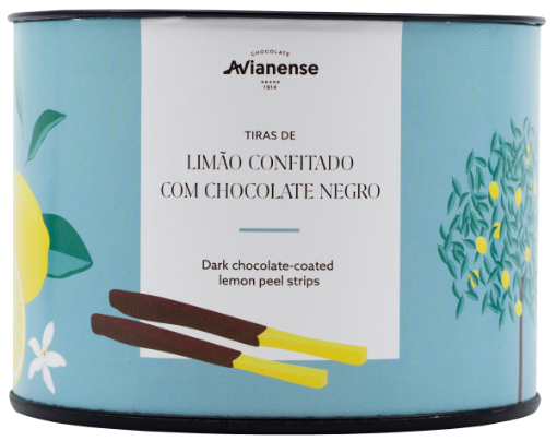 Image de AVIANENSE TIRAS DE LIMAO/CHOC. NEGRO 53% 150g