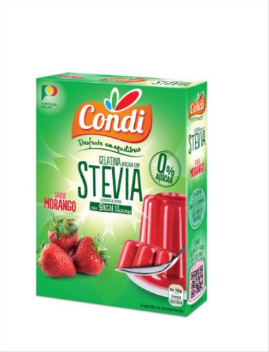 Image de CONDI GELATINA MORANGO LIGHT STEVIA 2x15g
