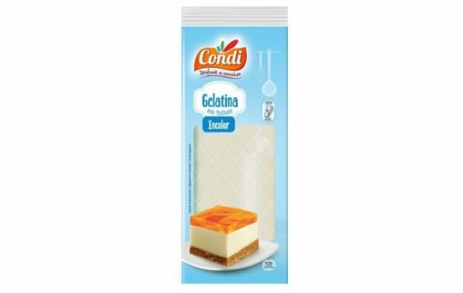 Image de CONDI GELATINA INCOLOR FOLHAS 8g