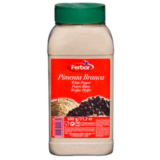 Image de FERBAR PIMENTA BRANCA MOIDA FR. 600g