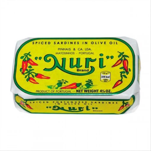 Image de NURI SARDINHAS EM AZEITE PICANTE 125g