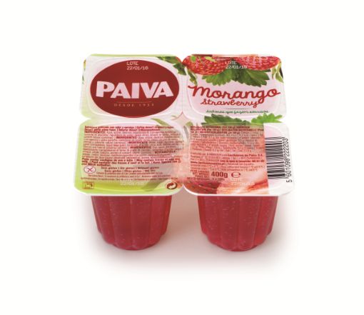 Image de PAIVA GELATINA MORANGO 4x100g