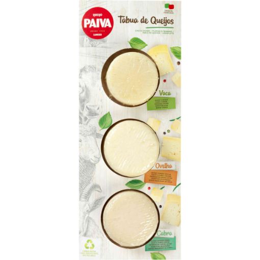 Image de PAIVA TABUA DE QUEIJOS VACA, OVELHA, CABRA 3x80g