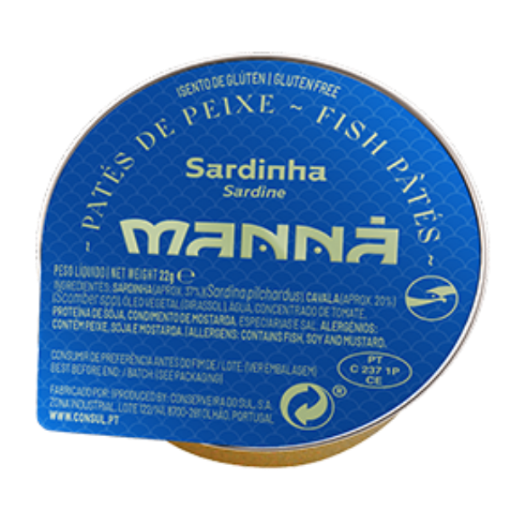 Image de MANNA PASTA SARDINHA 100x22g