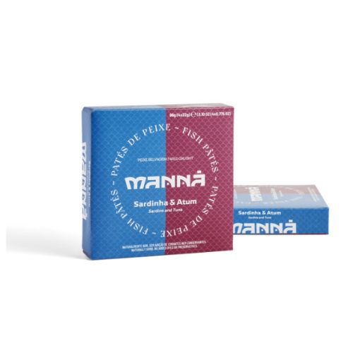 Image de MANNA PATE SARDINE & THON 4x22g