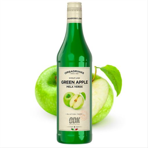 Image de ODK SYRUP LINE GREEN APPLE 75cl Glass