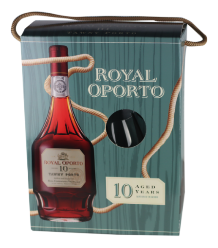 Image de COFFRET ROYAL OPORTO 10 ANS 75cl + 2 VERRES