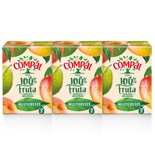 Image de COMPAL 100% MULTIFRUTOS 200ml TET