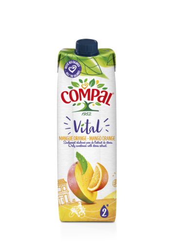 Image de COMPAL VITAL MANGA/LARANJA 1L TET