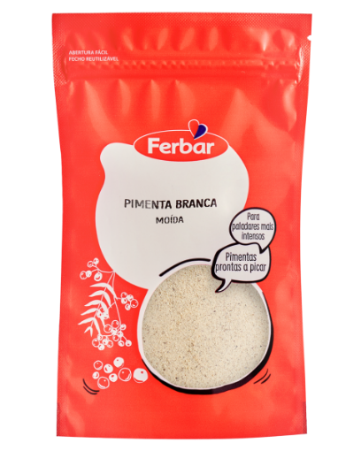 Image de FERBAR PIMENTA BRANCA MOIDA SAQ. 40g