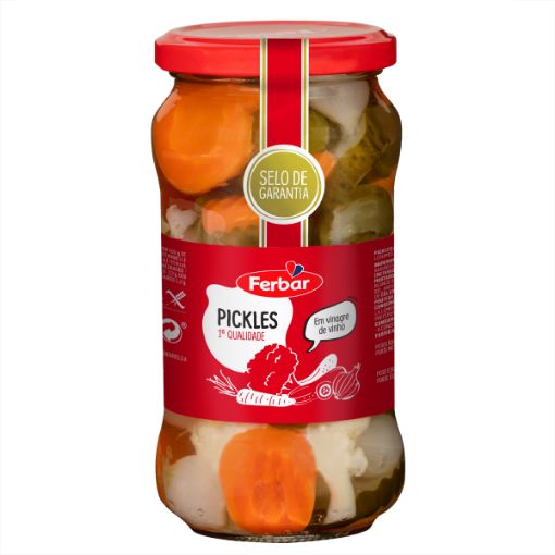 Image de FERBAR PICKLES EM VINAGRE FR. 345g