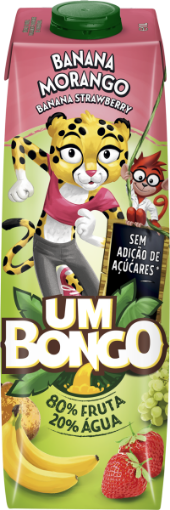 Image de UM BONGO BANANA MORANGO 1L TET