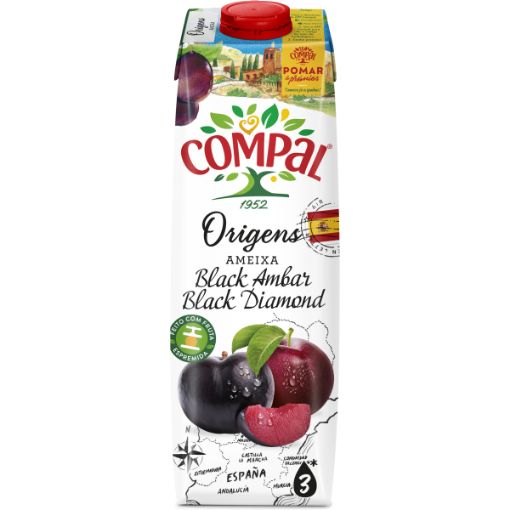 Image de COMPAL ORIGENS NECTAR AMEIXA 1L