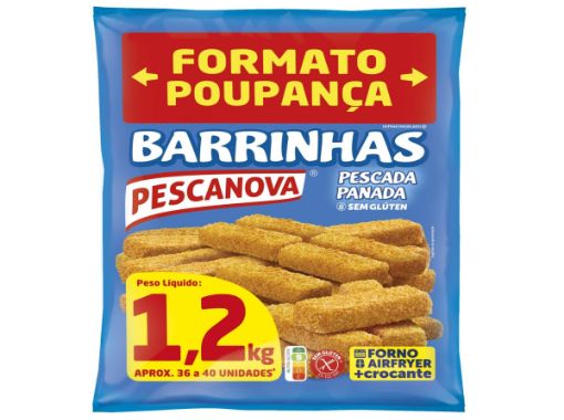 Image de PESCANOVA BARRINHAS PESCADA PANADA S/GLUTEN 1,2kg