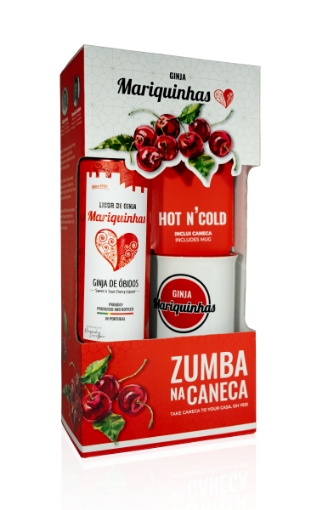 Image de MARIQUINHAS COFFRET GINJA 70cl + CERAMIC MUG ZUMBA NA CANECA