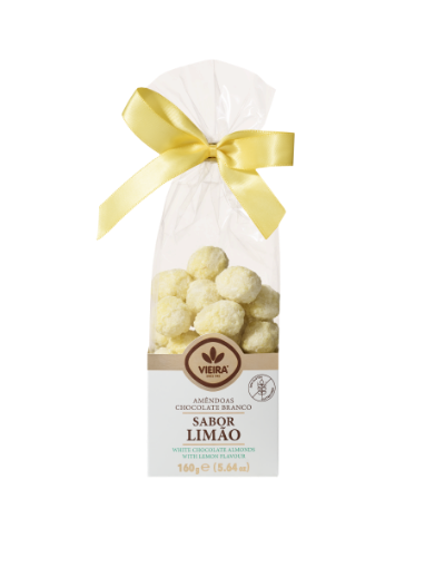 Image de V.C. AMANDES ENROBEES CHOCO. BLANC & CITRON PREMIUM 160g
