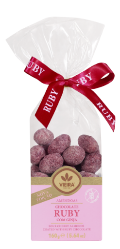 Image de V.C. AMANDES ENROBEES CHOCO. RUBY & CERISE PREMIUM 160g