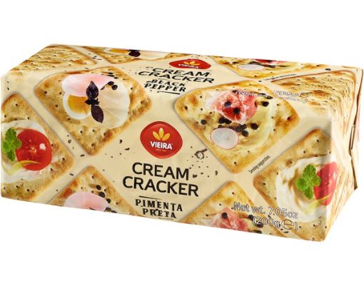 Image de V.C. CREAM CRACKER POIVRE NOIR 200g