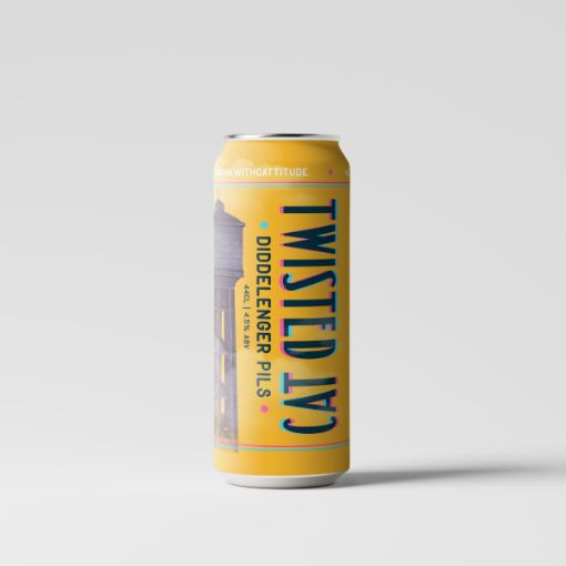 Image de TWISTED CAT DIDDELENGER PILS BIO 44cl CAN