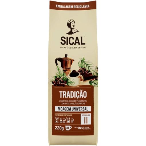 Image de R&G LAR SICAL 5 ESTRELAS TRADICAO CAFE MOAGEM UNIV 220g