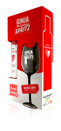 Image de MARIQUINHAS COFFRET GINJA 70cl + 1 VERRE SPRITZ