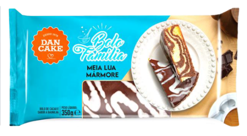 Image de DAN CAKE BOLO DE MARMORE C/ COBERTURA CACAU 400g