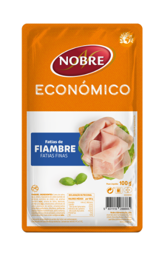 Image de NOBRE FIAMBRE FATIAS FINAS ECON 100g
