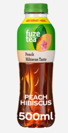 Image de FUZETEA BLACK TEA PEACH HIBISCUS PET 500ml